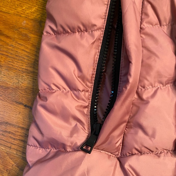 Nuage Long Puffer Jacket – Women’s XL – Rose Pink Hooded Coat - Picture 10 of 11